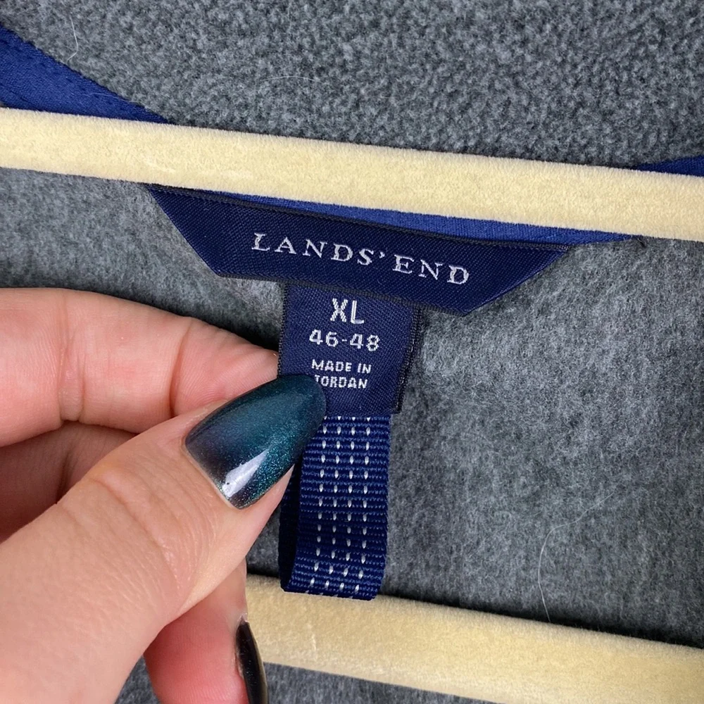Lands' End | Men's Polartec Fleece Quarter Zip Pullover 46-48 (XL)